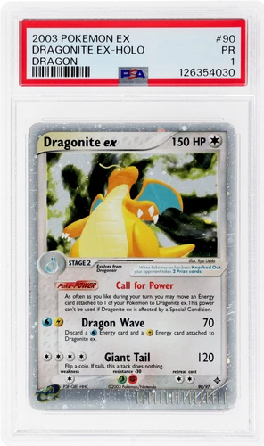2003 Pokemon Ex Dragon Dragonite Ex Holo #90 PSA 1