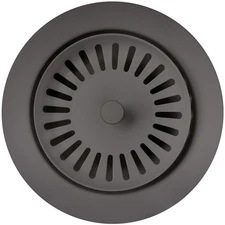 Blanco 240328 3-1/2" Metal Disposal Flange and Basket Strainer - Cinder