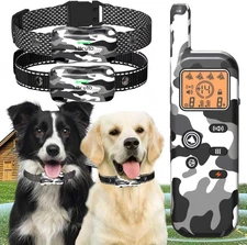 Wireless Dog Fence & Ultrasonic Training Collar -1160-Yard Adjustable Boundary f
