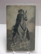 1940s Arcade Card : The Lone Ranger w/ His Horse Silver