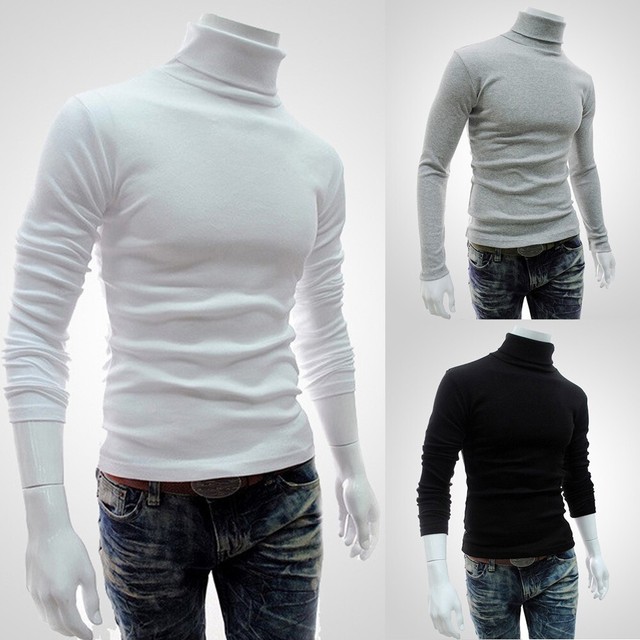 Tops Pullover Sweaters Casual High Neck Knitwear Solid color T-Shirt Warm Tops Pullover Sweaters Casual High Neck Knitwear Solid color T-Shirt Warm