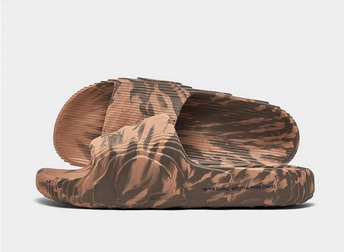 Adidas Adilette 22 Clay Earth Strata Slides da uomo taglia 10 edizione limitata HP6518