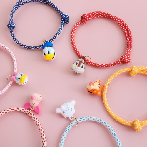 NEW Small Cat Dog Necklace Cartoon Cute Adjustable Woven Rope Bell Pet Collar - Picture 2 of 33