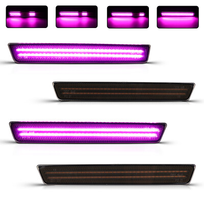 4x Dynamic Front Rear LED Side Marker Light Lamps For Dodge Challenger 2015-2023