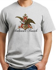 Budweiser Anheuser-Busch T-shirt. Vintage logo Heavy Cotton S-3X USA