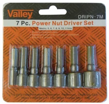 7pc Power Nut Driver Metric