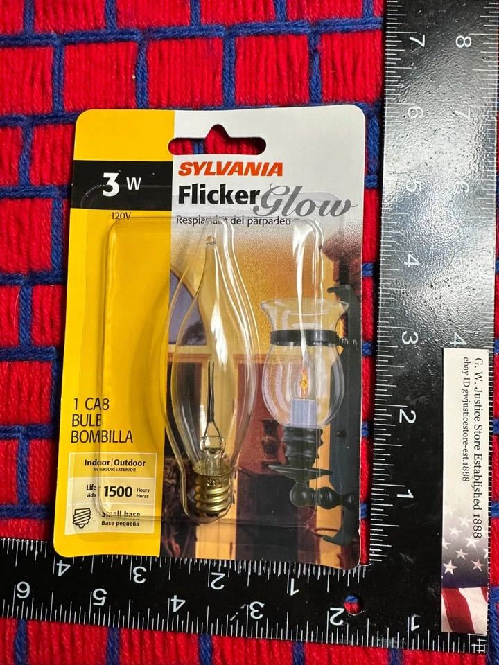 Caja de 18 NUEVO FLICKER FLAME C7 BOMBILLA Vela 3 vatios E12 Candelabro Base 3w Foto 2 de 4