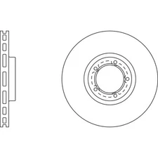 Apec Blue Brake Disc - Front SDK6191 Fits Ford Transit - OE Specification