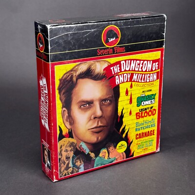 NEW Sealed 1970 The Dungeon of Andy Milligan 8 Disc Blu-ray Set 14 Films Severin