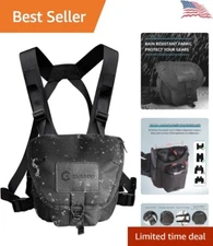 Waterproof Binoculars - Adjustable Harness - Rangefinder & Cellphone Pocket