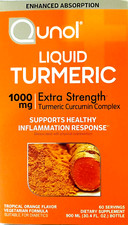 Qunol Liquid Turmeric Extra Strength 1000 mg Orange Flavor 30.4 oz EXP 02/2027