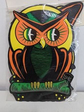 Vtg NOS Beistle Creations 4pc 9.5" Halloween Die Cut Cutouts (Made In USA)