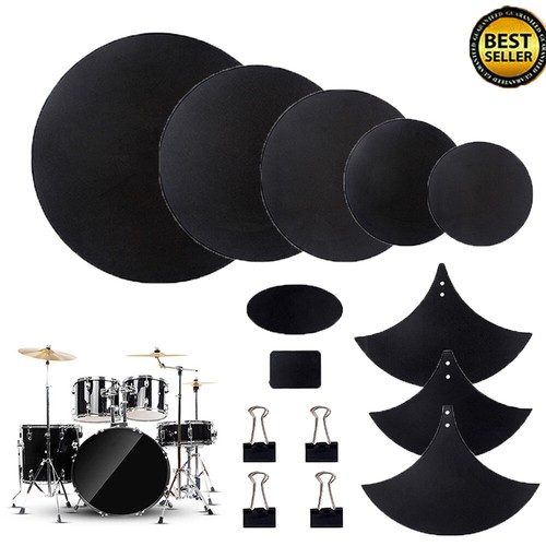 14Pcs Mute Pad Drum Mute Silencer Cymbal Mutes Pad Set for Drum
