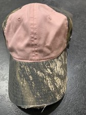 Mossy Oak Camo Cap Pink Distressed Adjustable One Size Mossy Oak Camo Cap Pink Distressed Adjustable One Size