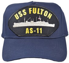 Uss Fulton As-11 Ship Hat - Navy Blue
