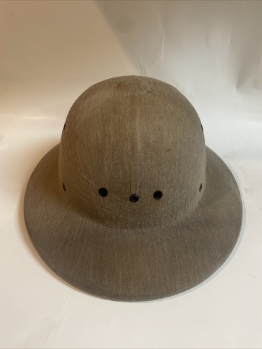 Vintage Pith Sun Helmet Safari Explorer US Military Hard Hat 1950s postman nice