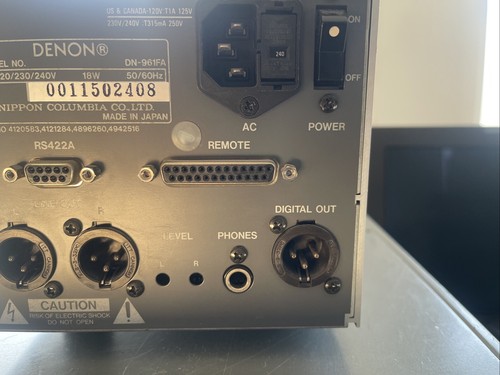 DENON DN-961FA High-End CD-Player XLR - geprüft vom Händler - Bild 8 von 8