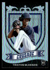 Triston McKenzie 2021 Panini Chronicles #2 Crusade Holo  Cleveland Indians