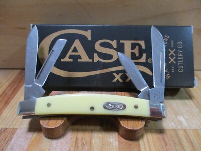 NIB Case XX Yellow Synthetic Smooth Small Congress 3468 Pocketknife (2023)-81098