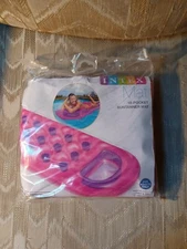 Intex 18 Pocket Suntanner Mat Pool Float Inflatable Pink Purple 74"x28"...