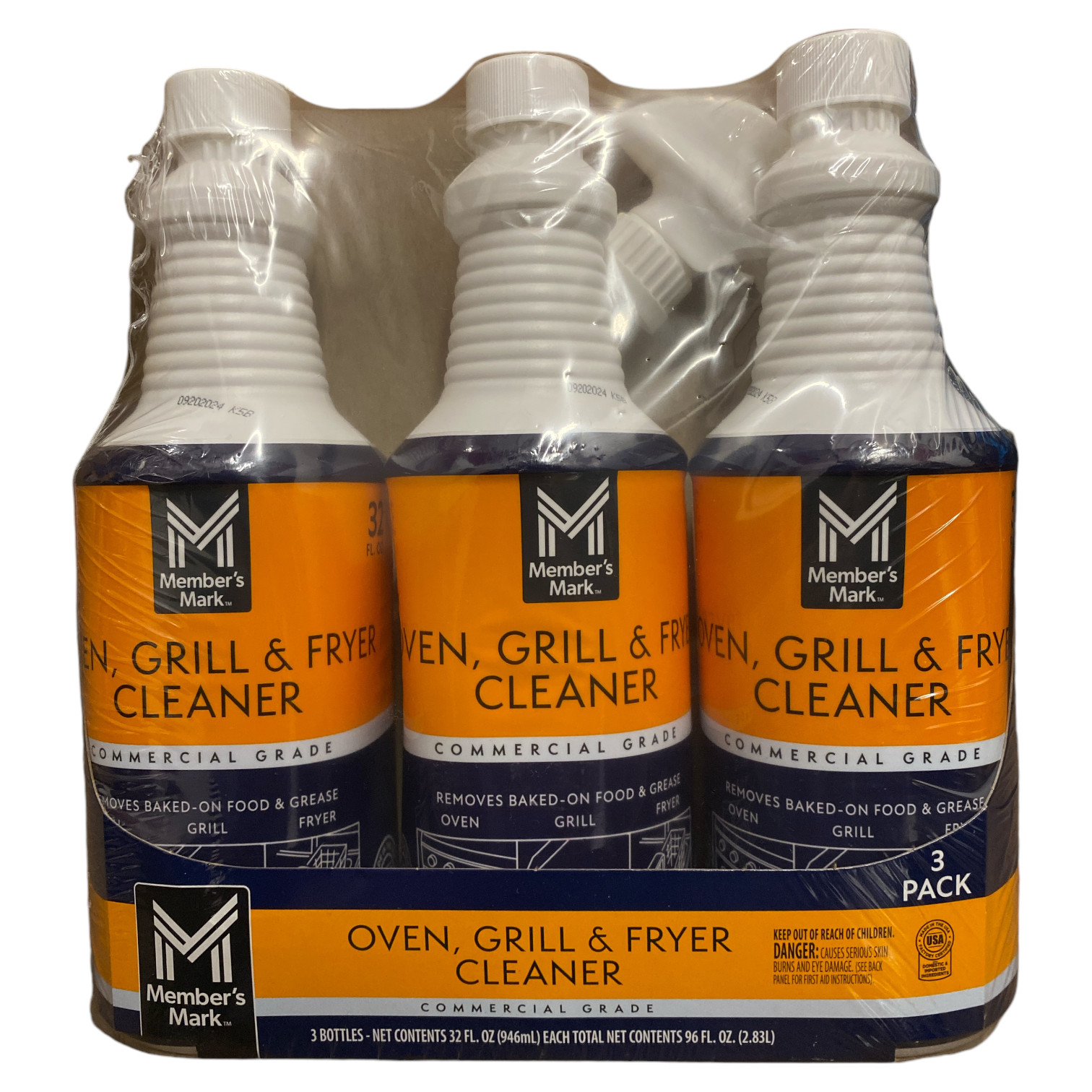 Средство для чистки духовых шкафов грилей и фритюрниц торговой марки Members 32 унции 3 шт 4790₽