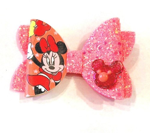 Hermoso arco de pelo inspirado en cuero sintético dos en uno Sparkle Minnie Mouse - Imagen 4 de 5