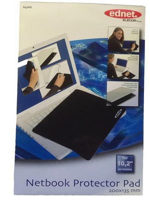 Ednet 3 in 1 Netbook Protector Pad (10,2 Zoll) 200*135mm Mousepad schwarz