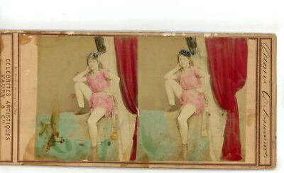Portrait Celebrity Artist Vaury & Co Genre Stereoview