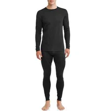 Ozark Trail Mens Wool Blend Base Layer Top XXL Moisture Wick Black NWT