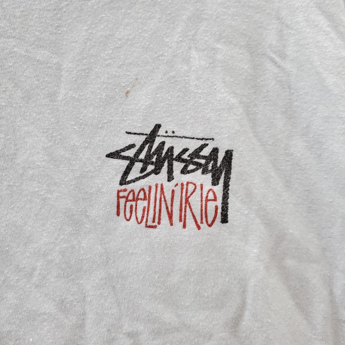 VINTAGE Stussy Men T-Shirt 2XL Blue Feelin Irle Cant Break VINTAGE Stussy Men T-Shirt 2XL Blue Feelin Irle Cant Break