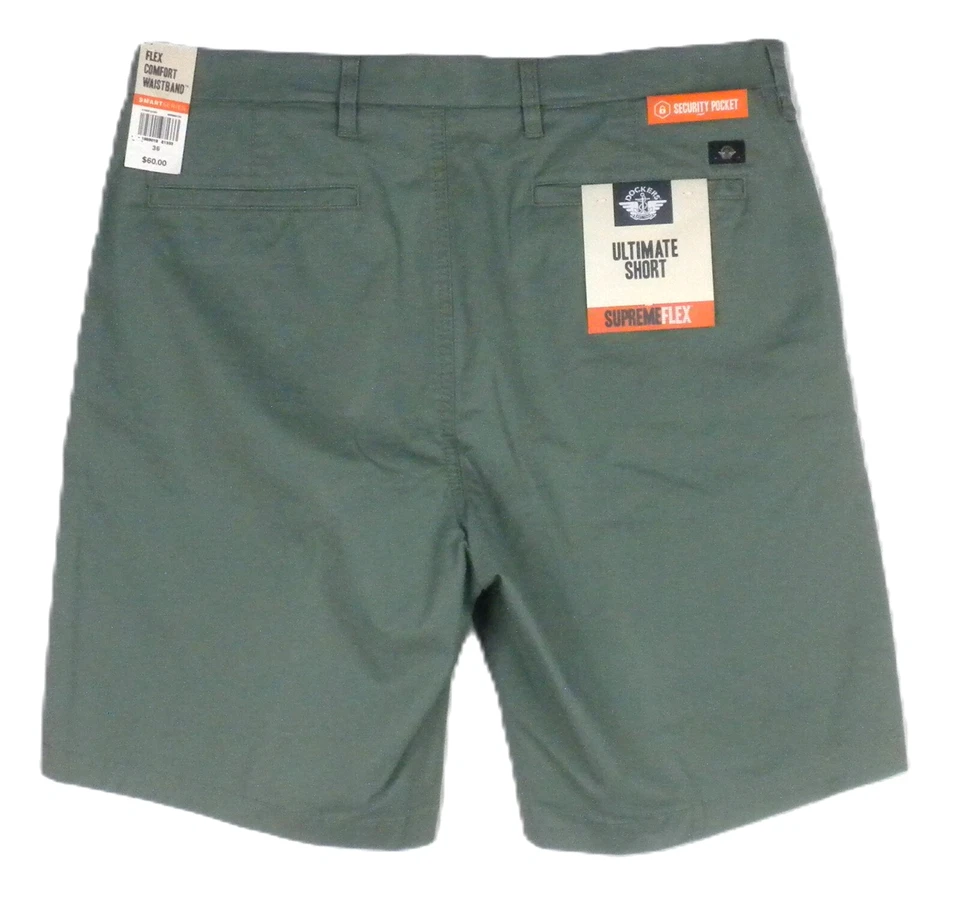 NUEVO CON ETIQUETAS ~ DOCKERS Pantalones Cortos Para Hombre Verde Ultimatre Talla 36 Foto 3 de 4
