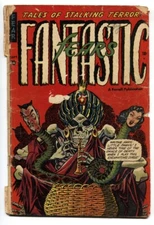 Fantastic Fears #3 1953- Skull cover- Pre-code horror incomplete