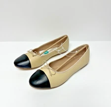 A New Day Women's Janie Flats Memory Foam Size 8 Beige Color