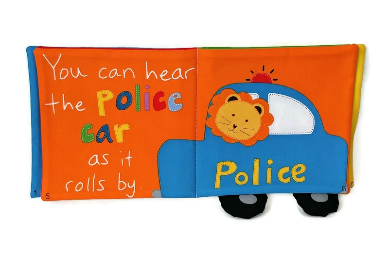 Let's Roll! - Libros de tela suave para bebés, niños, niños, niñas, niños pequeños, niños Foto 4 de 4