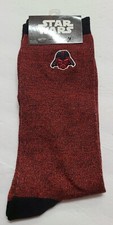 Hyp Star Wars Darth Vader red black NEW Socks 1 pair size 6-12 lucasfilm NICE