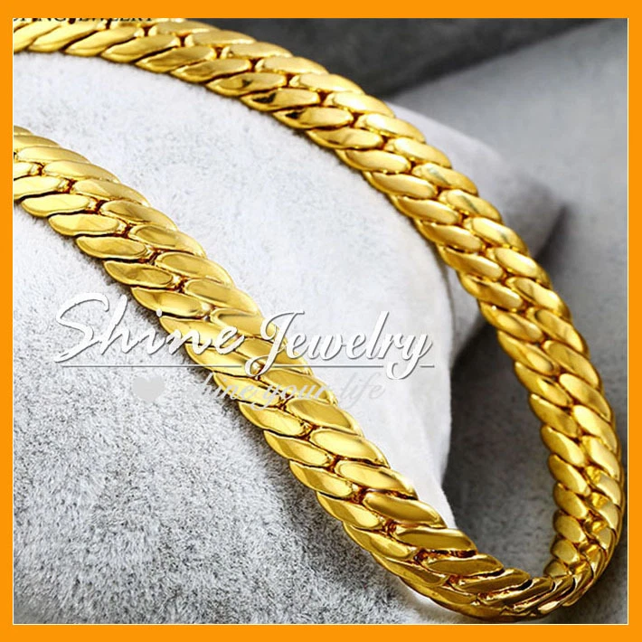 Mens gold wheat chain deals