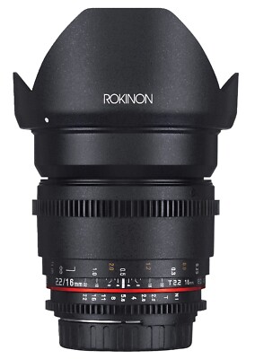 Rokinon 16mm T2.2 Cine Wide Angle Lens for Micro Four Thirds (Refurbished)