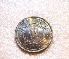 1974 Belize 50 Cents unc Coin