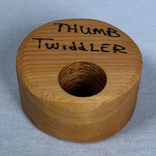 Vintage Wood Thumb Twiddler Simple Wooden Fidget Toy - Martin Parker
