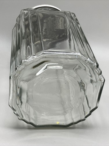 Antique Necco Candies Large Art Deco Country Store Glass Candy Jar w/ Lid A43 - Picture 4 of 6