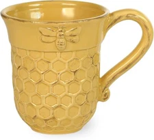Boston International Ceramic Mug, 1 Count (Pack of 1), Honeycomb,Mugs