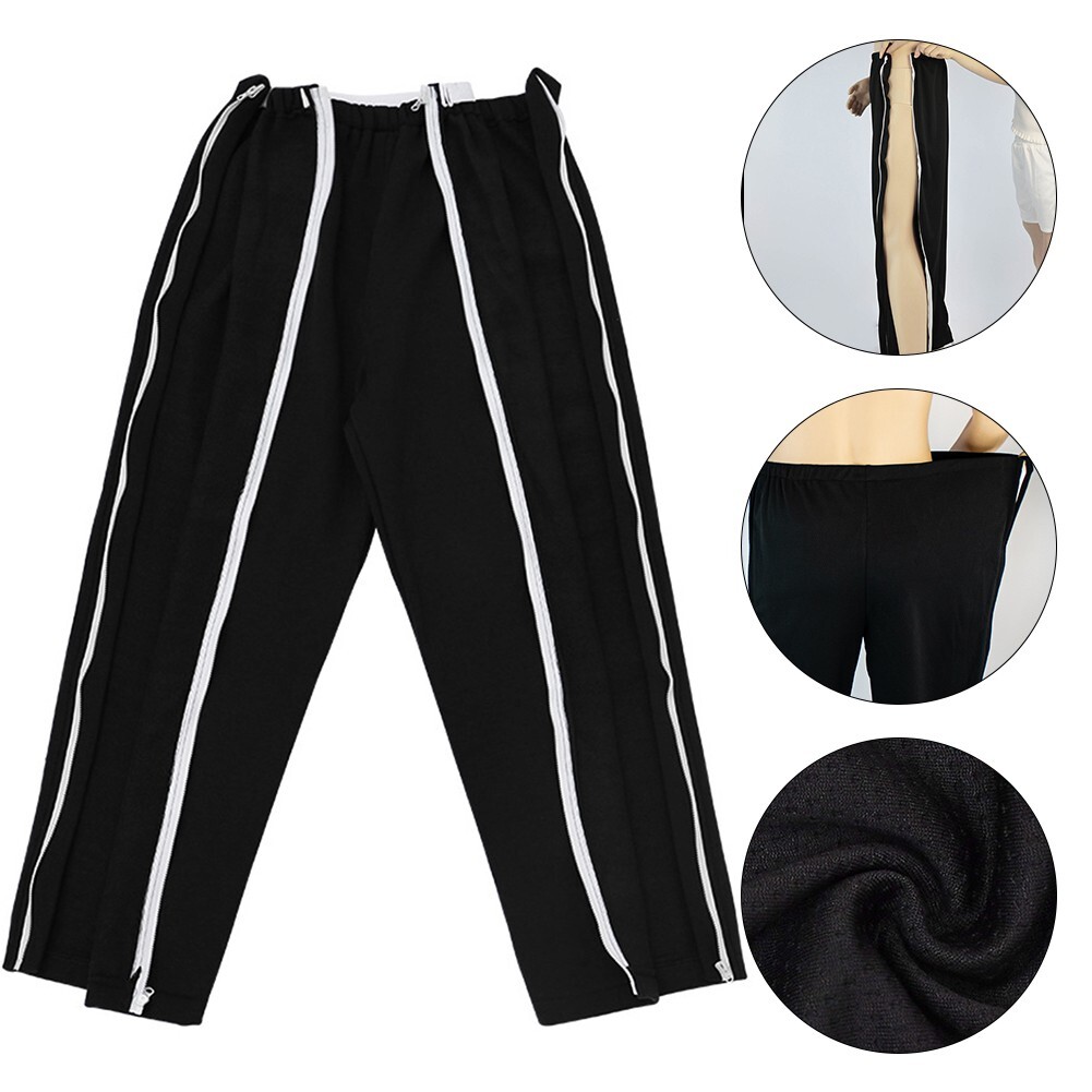 Pantalones con cremallera Pantalones convenientes para el cuidado de fracturas Pantalones convenientes
