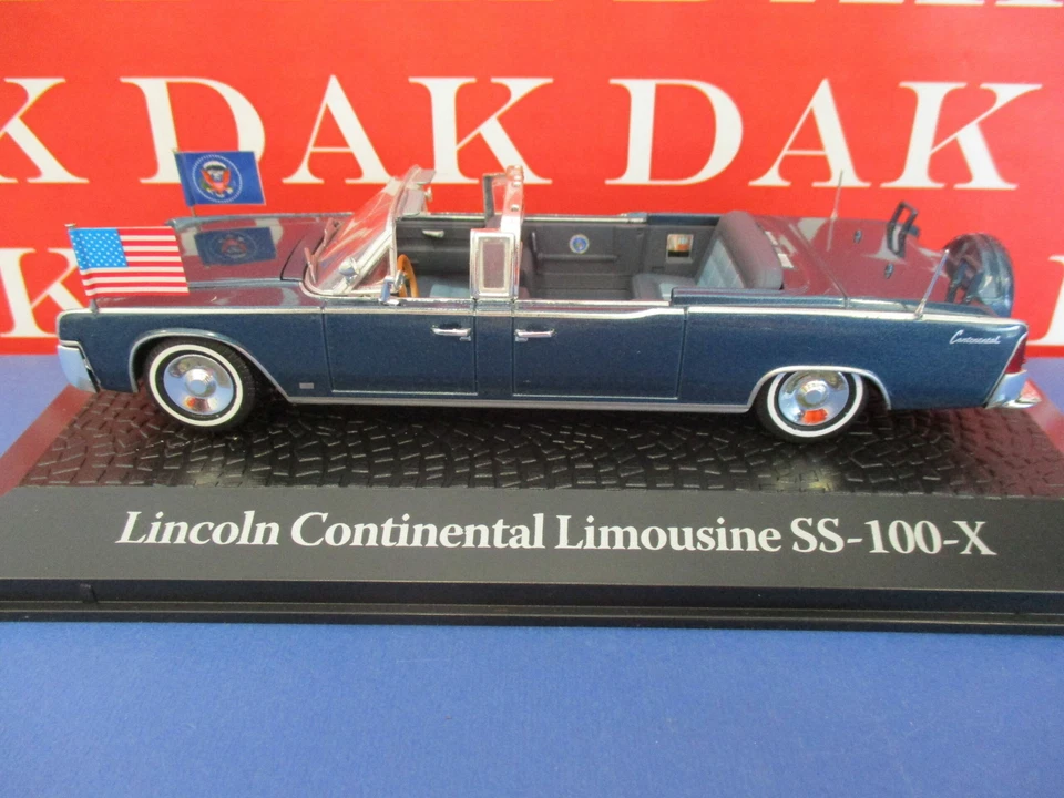 Die cast 1/43 Modellino Auto Lincoln Continental Limo SS-100-X J.F. Kennedy 1963 - Immagine 2 di 4