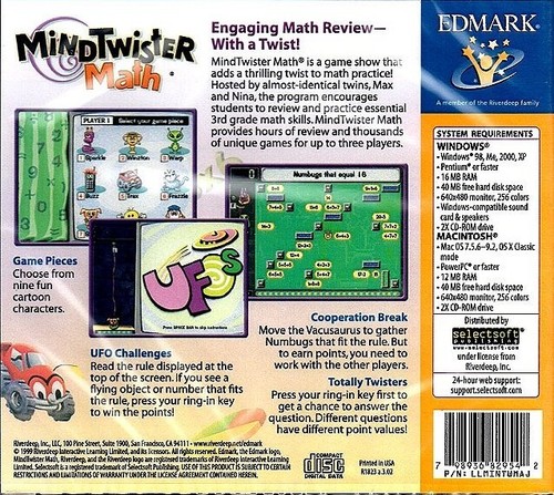 MindTwister Math (Ages 8-10) (CD, 1999) for Win/Mac - NEW CD in SLEEVE - Picture 3 of 3