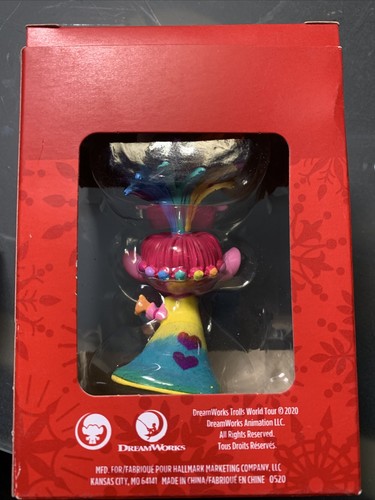 Hallmark Trolls "Poppy" with guitar Holiday Christmas Tree Keepsake Ornament New - Picture 2 of 4