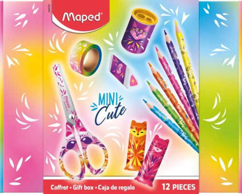 Maped 899789 Mini Box Cute 12 Pieces – Ideal for Gifting – for Drawing, Crafts a - Bild 1 von 4
