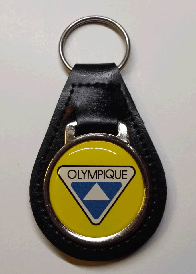 Reproduction Ski Doo Olympique Snowmobile Medallion Leather Keychain (064)
