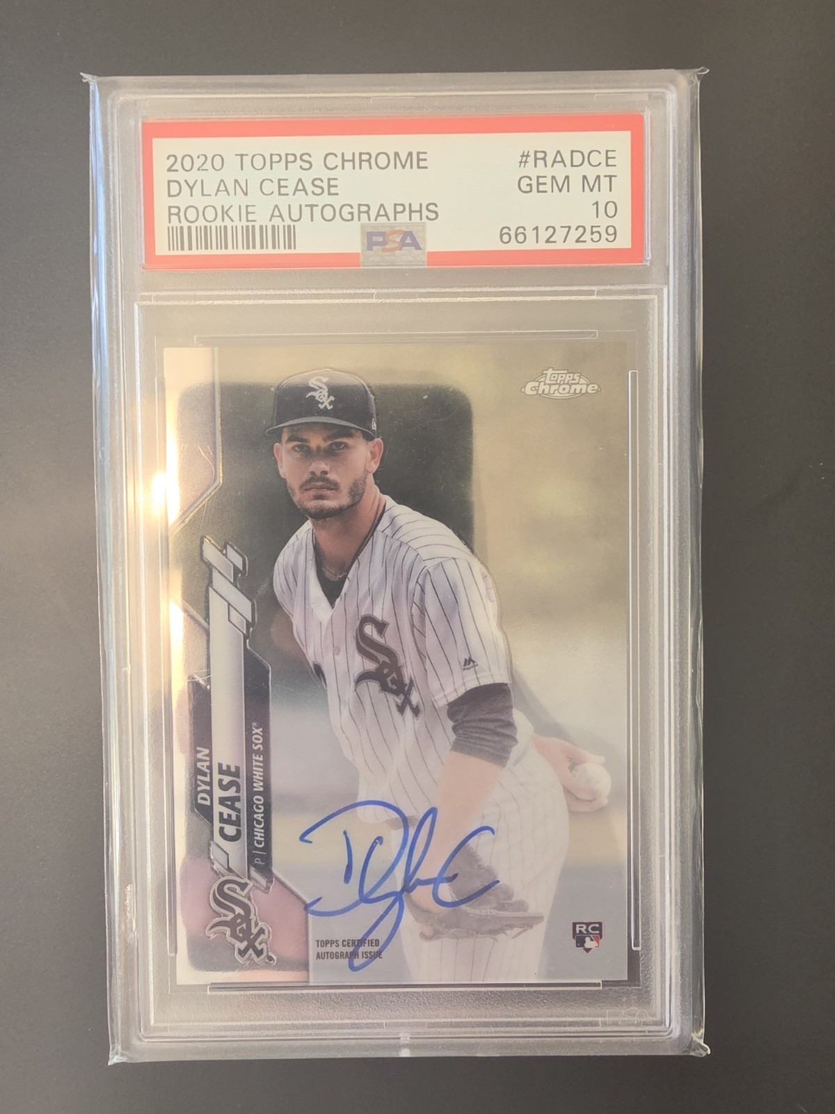2020 Topps Chrome DYLAN CEASE Rookie Auto PSA 10