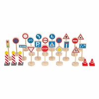 Legler Small Foot Verkehrsschilder-Set, Spielzeug, Ab 3 Jahre, 11736