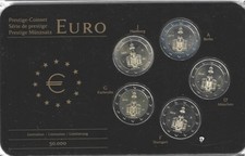 5 X 2 euro Moneta okolicznościowa 2015 RFN - Hesja Ks. Paulskirche -A-D-F-G-J w blistrze